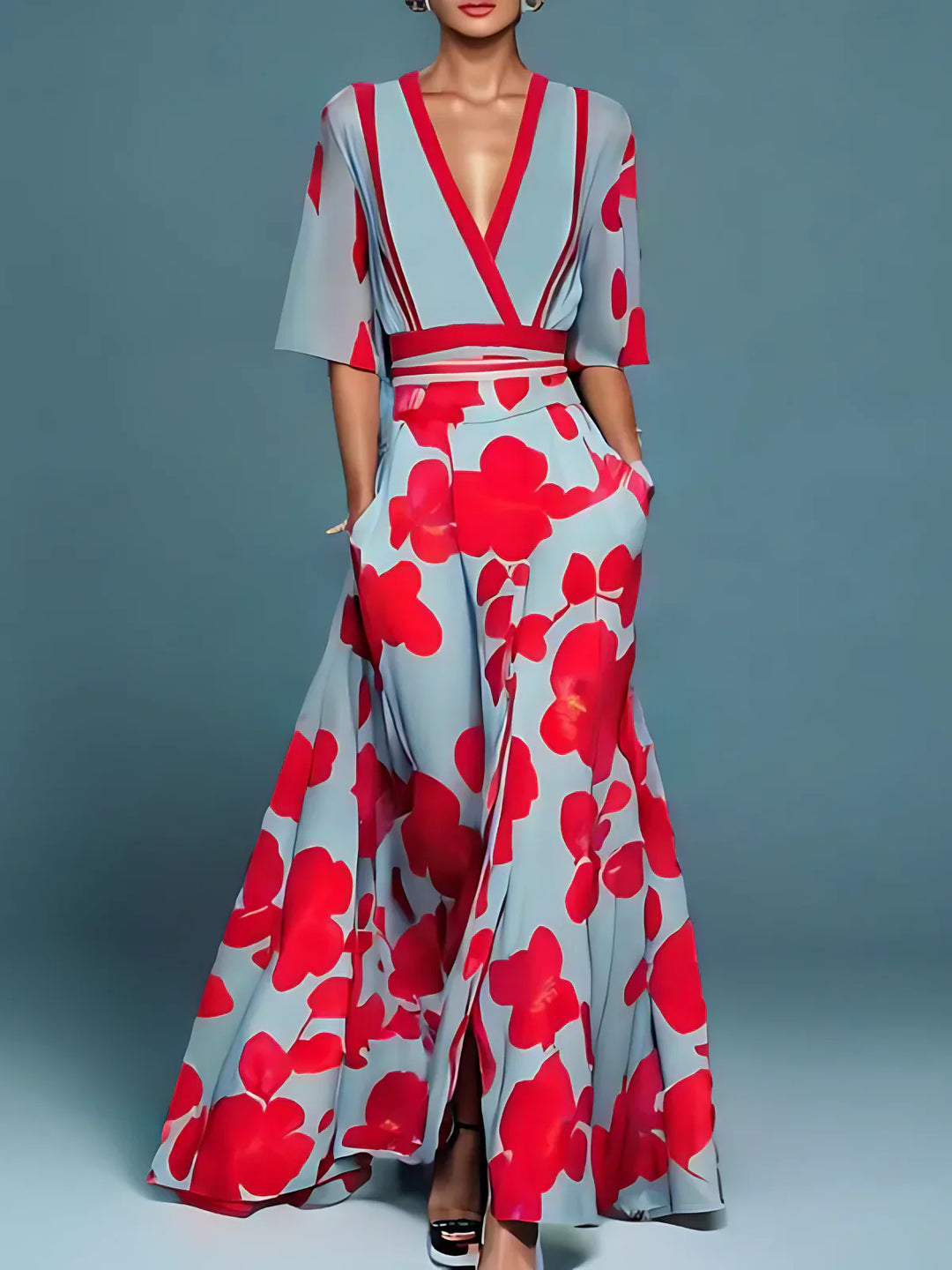 Elise™ - Robe Élégante aux Fleurs - Sentez-vous Assurée