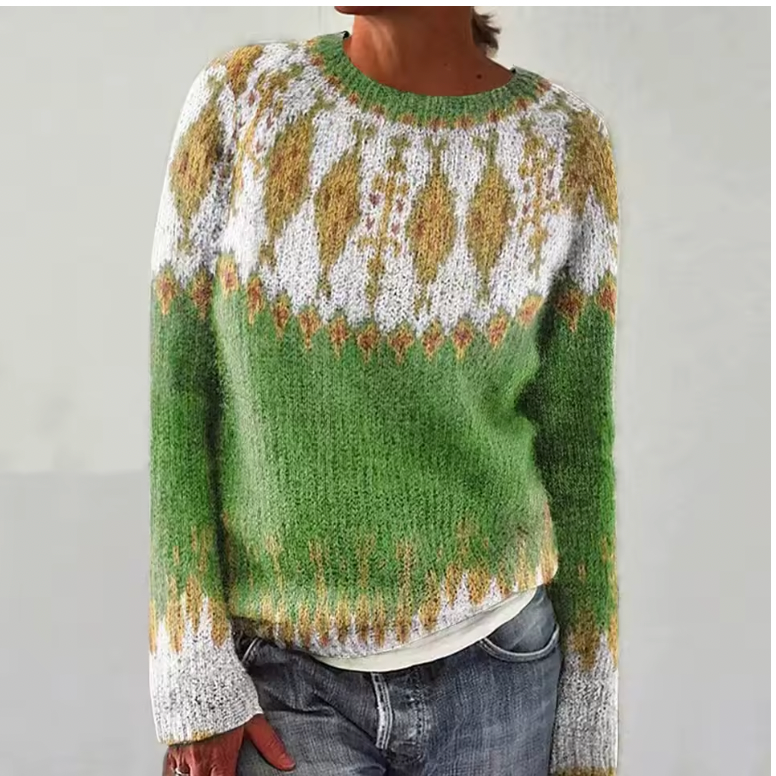 Nadège | Pull Rétro Élégant pour l'Hiver