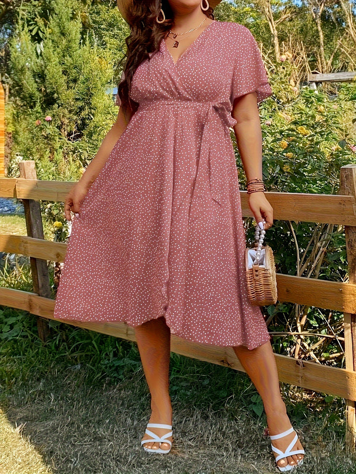 Vallet | Robe Grande Taille à Pois