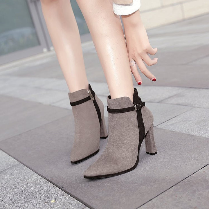 Éloriane – Bottines Élégantes à Talon Élancé