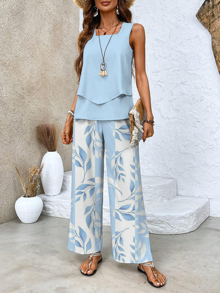 Esther | Ensemble Été Luxe Pantalon + Chemise