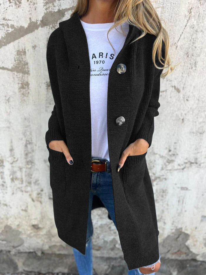 Christel | Élégant cardigan long en maille