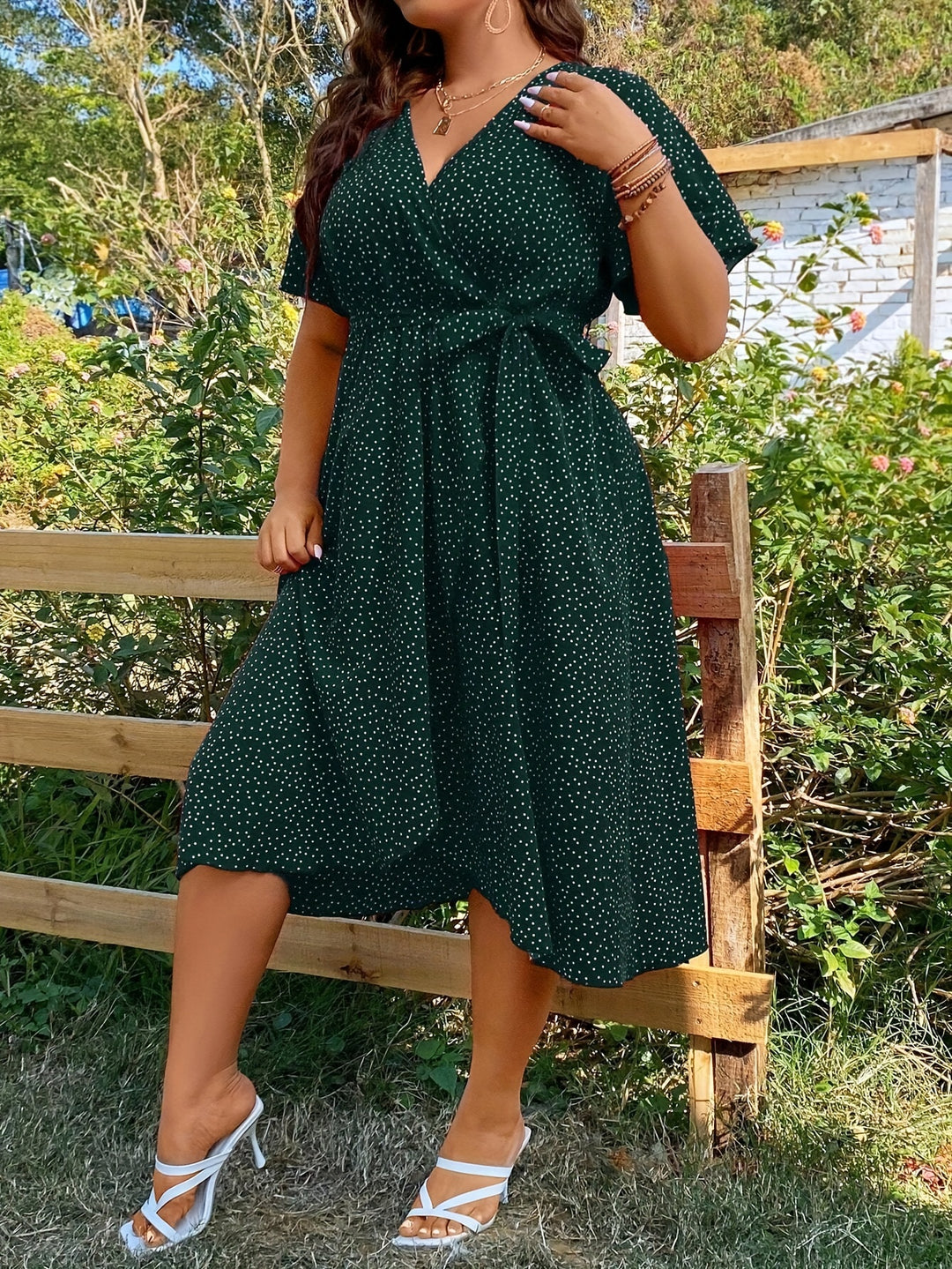 Vallet | Robe Grande Taille à Pois