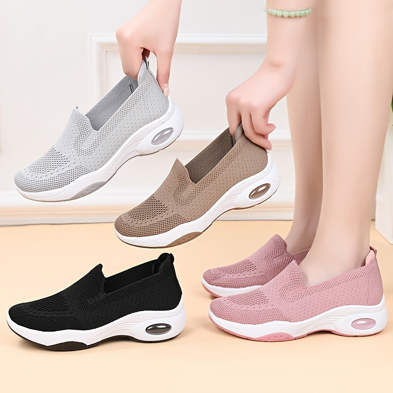 Soléane™ – Baskets slip-on respirantes avec soutien à coussin d’air