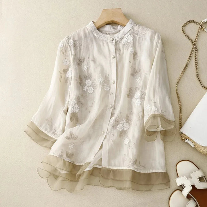 Laura™ | Blouse brodée