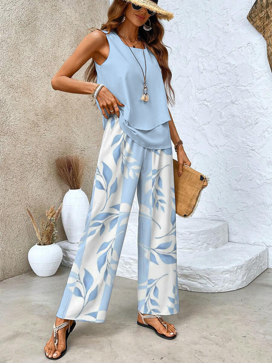 Esther | Ensemble Été Luxe Pantalon + Chemise