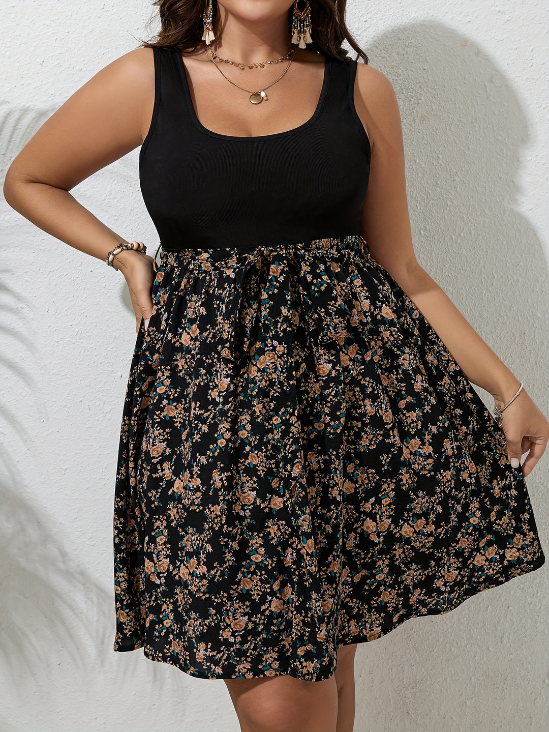 Roselyne | Robe Grande Taille Fleuri