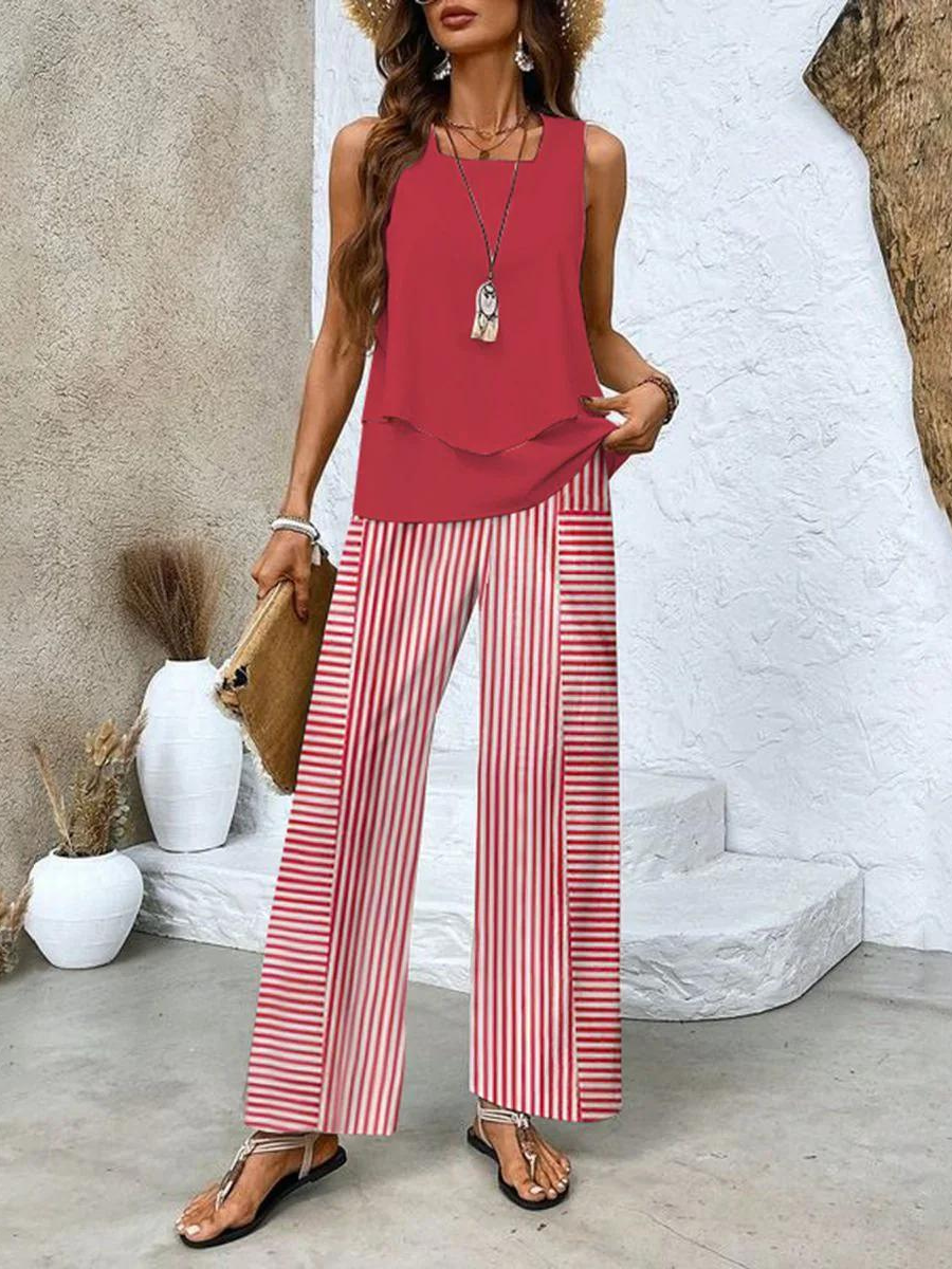 Esther | Ensemble Été Luxe Pantalon + Chemise