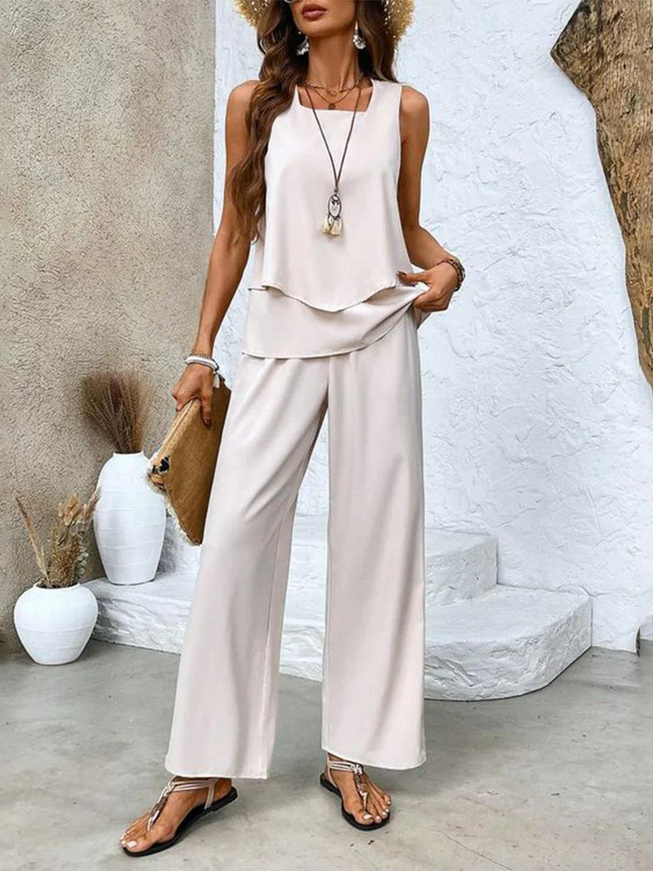 Esther | Ensemble Été Luxe Pantalon + Chemise