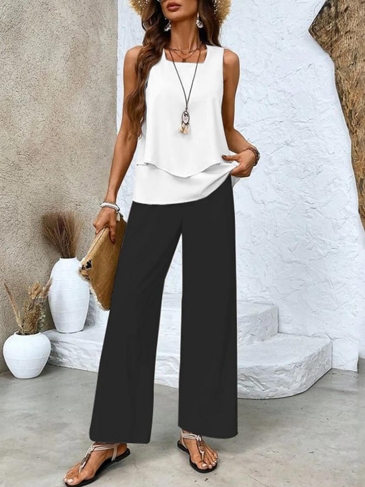 Esther | Ensemble Été Luxe Pantalon + Chemise