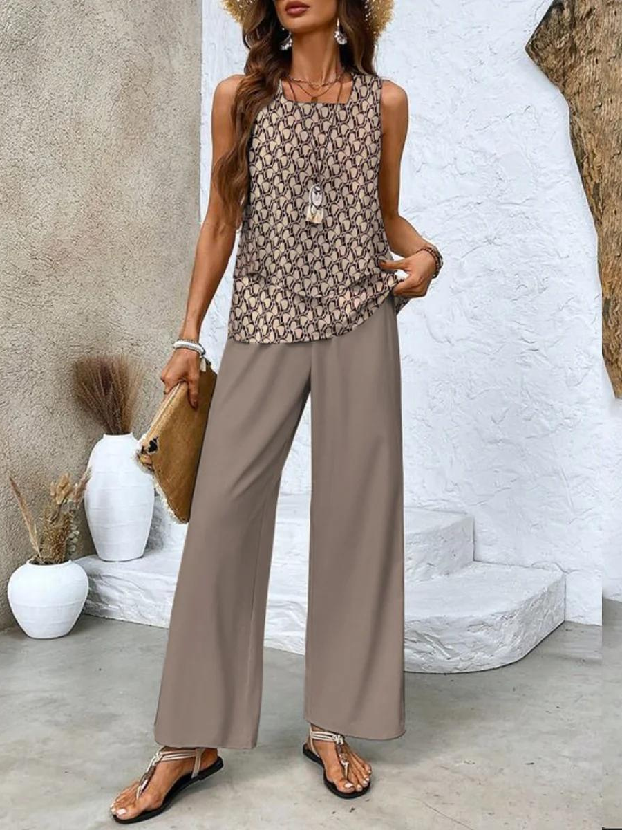 Esther | Ensemble Été Luxe Pantalon + Chemise