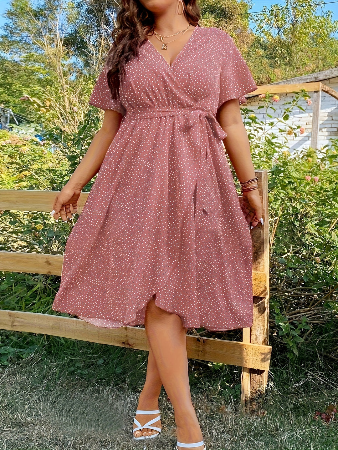 Vallet | Robe Grande Taille à Pois