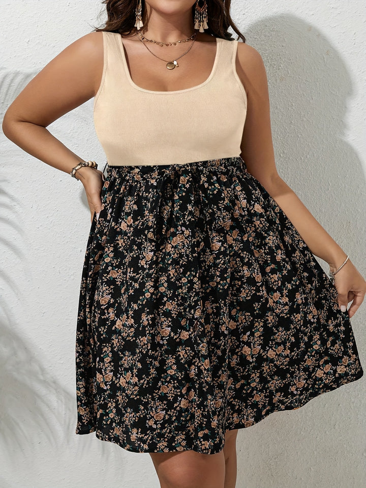 Roselyne | Robe Grande Taille Fleuri