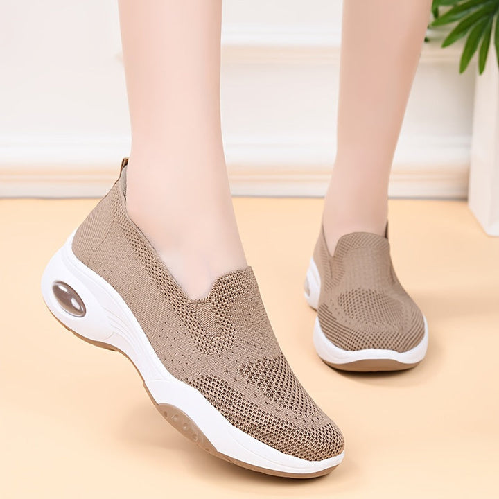 Soléane™ – Baskets slip-on respirantes avec soutien à coussin d’air