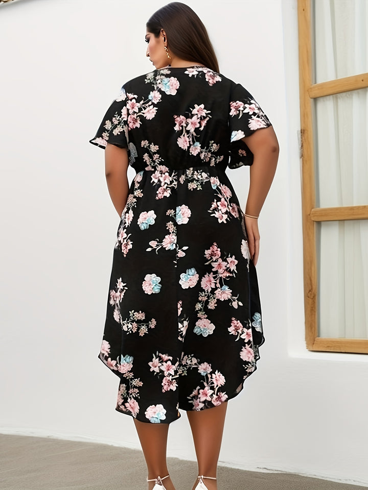Louise | Robe Élégante avec Manches Papillon
