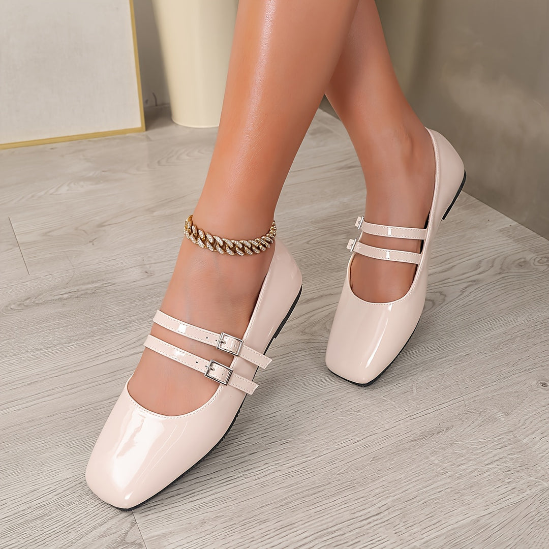 Béatrice™ | Ballerines à bride double – Élégance et confort absolu