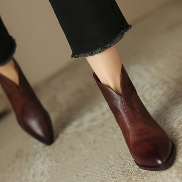 Claudine™ | Bottines de luxe à talon bas