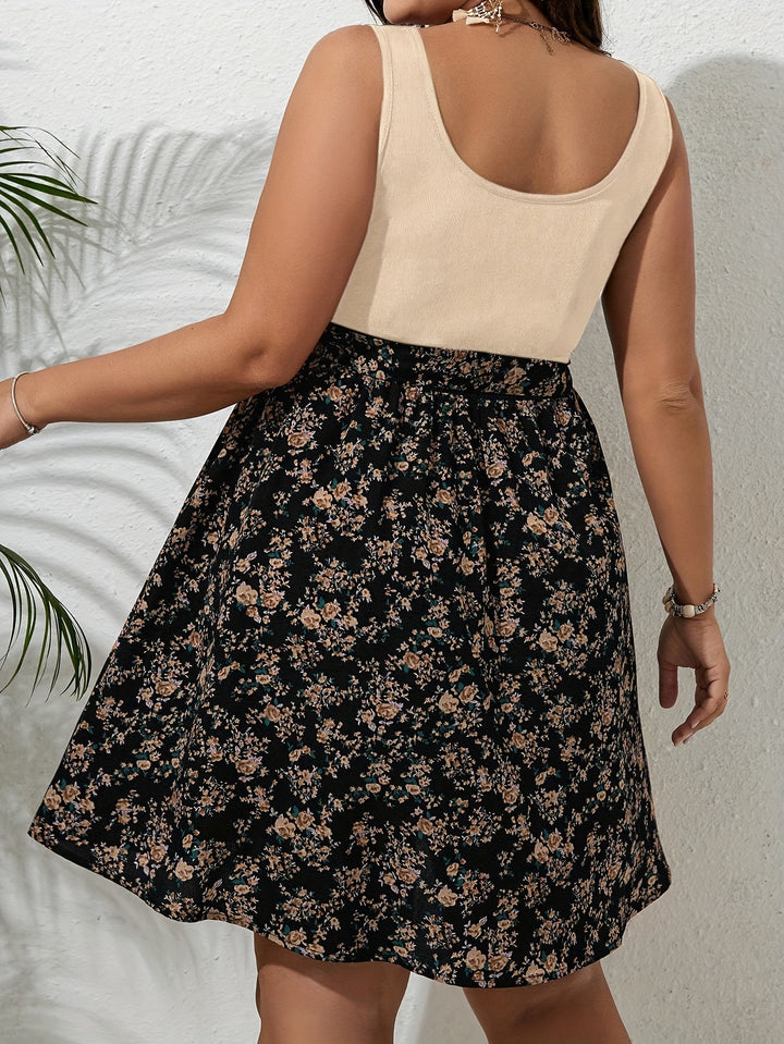Roselyne | Robe Grande Taille Fleuri