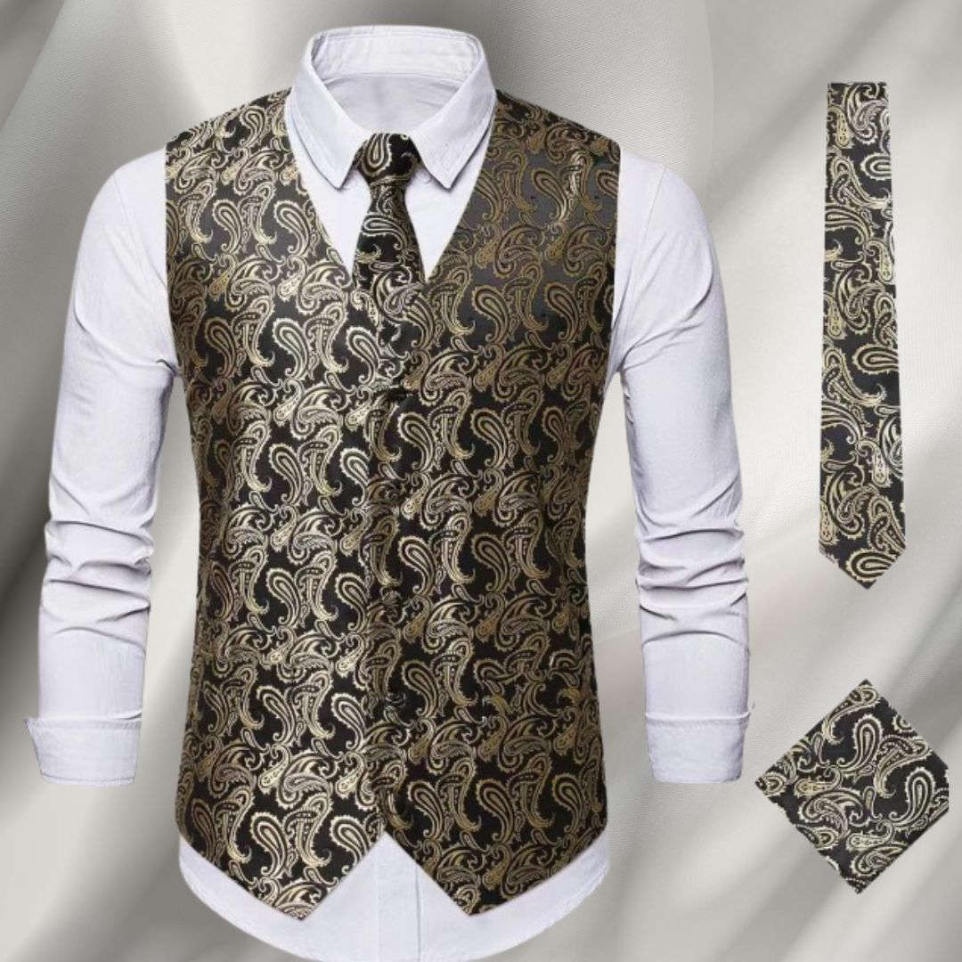 Axel™ | Gilet Vintage - Fêtes Élégantes