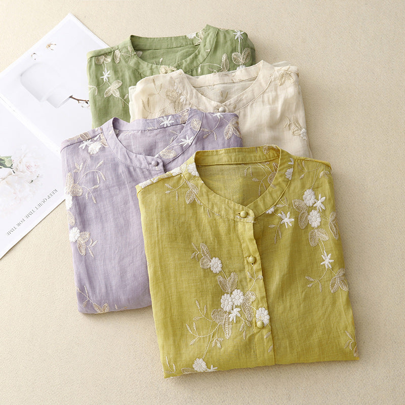 Laura™ | Blouse brodée