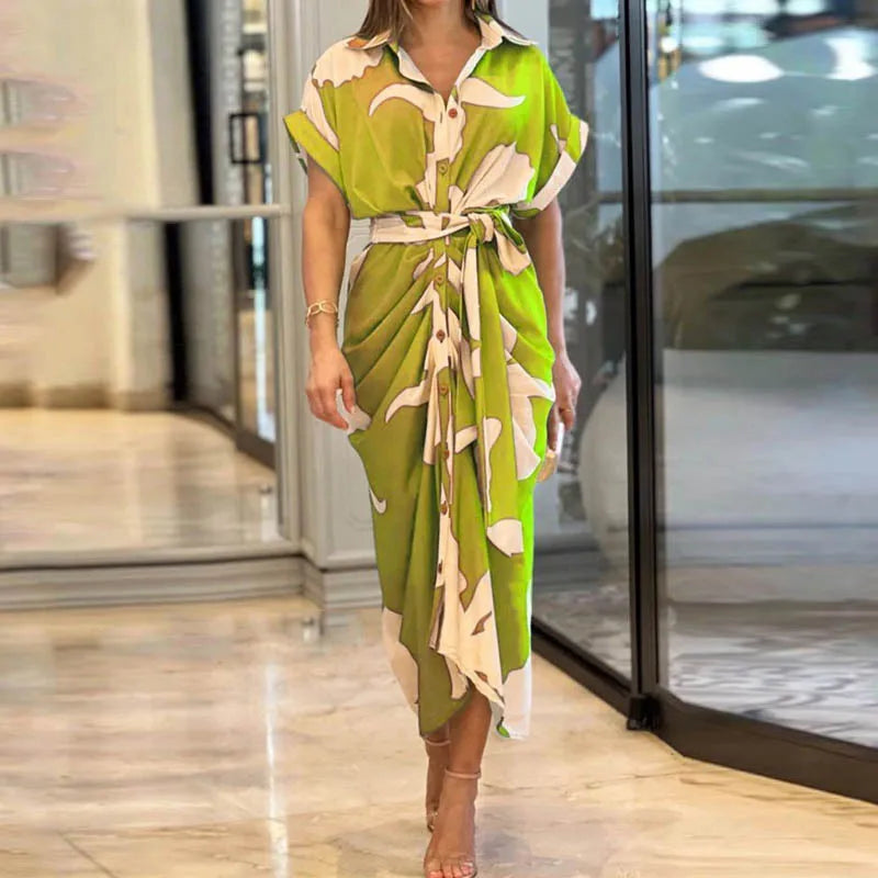 Amalia | Robe Maxi Luxe à Envelopper