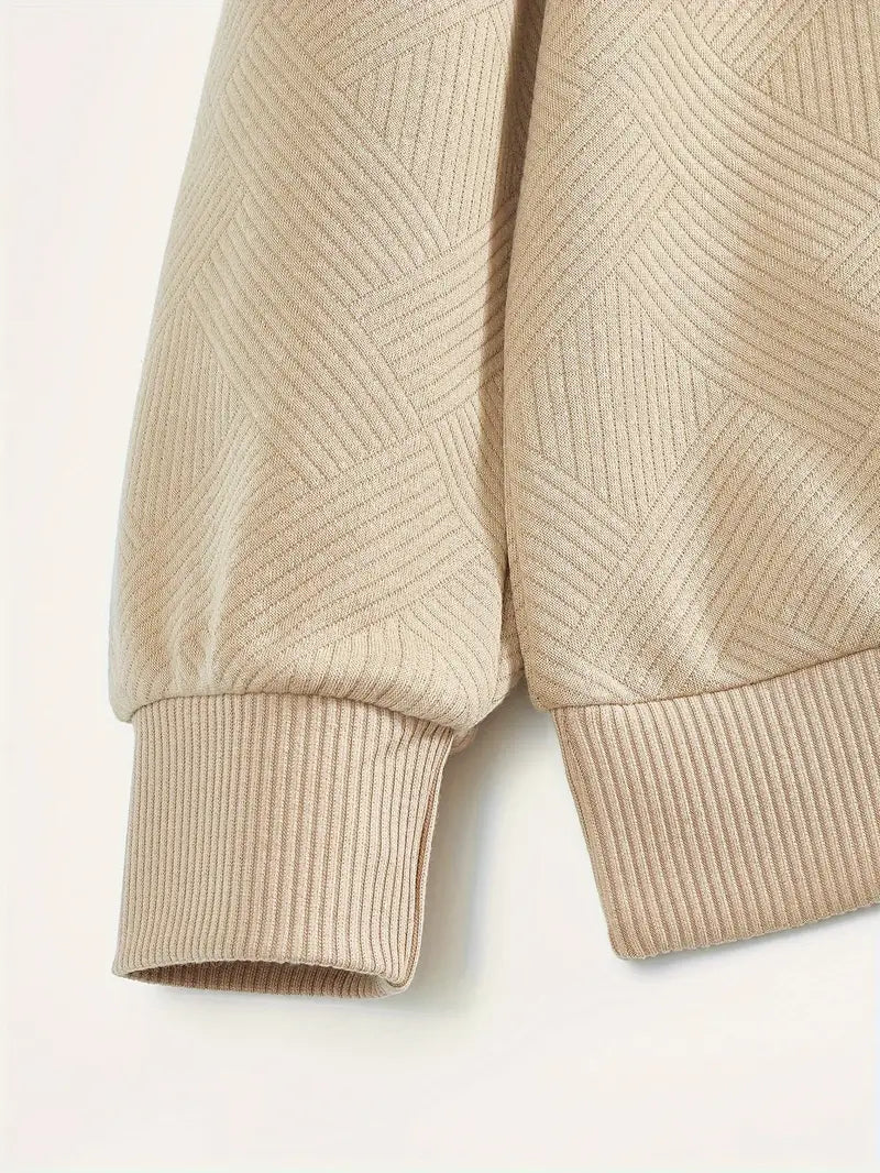 Didier – Pull zippé vintage avec design géométrique