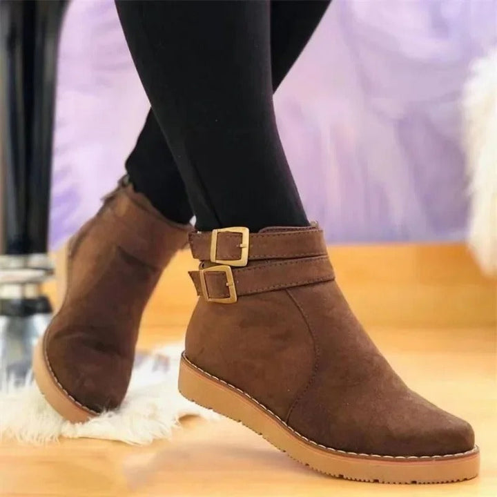 Catherine™ – Bottines plates à double boucle