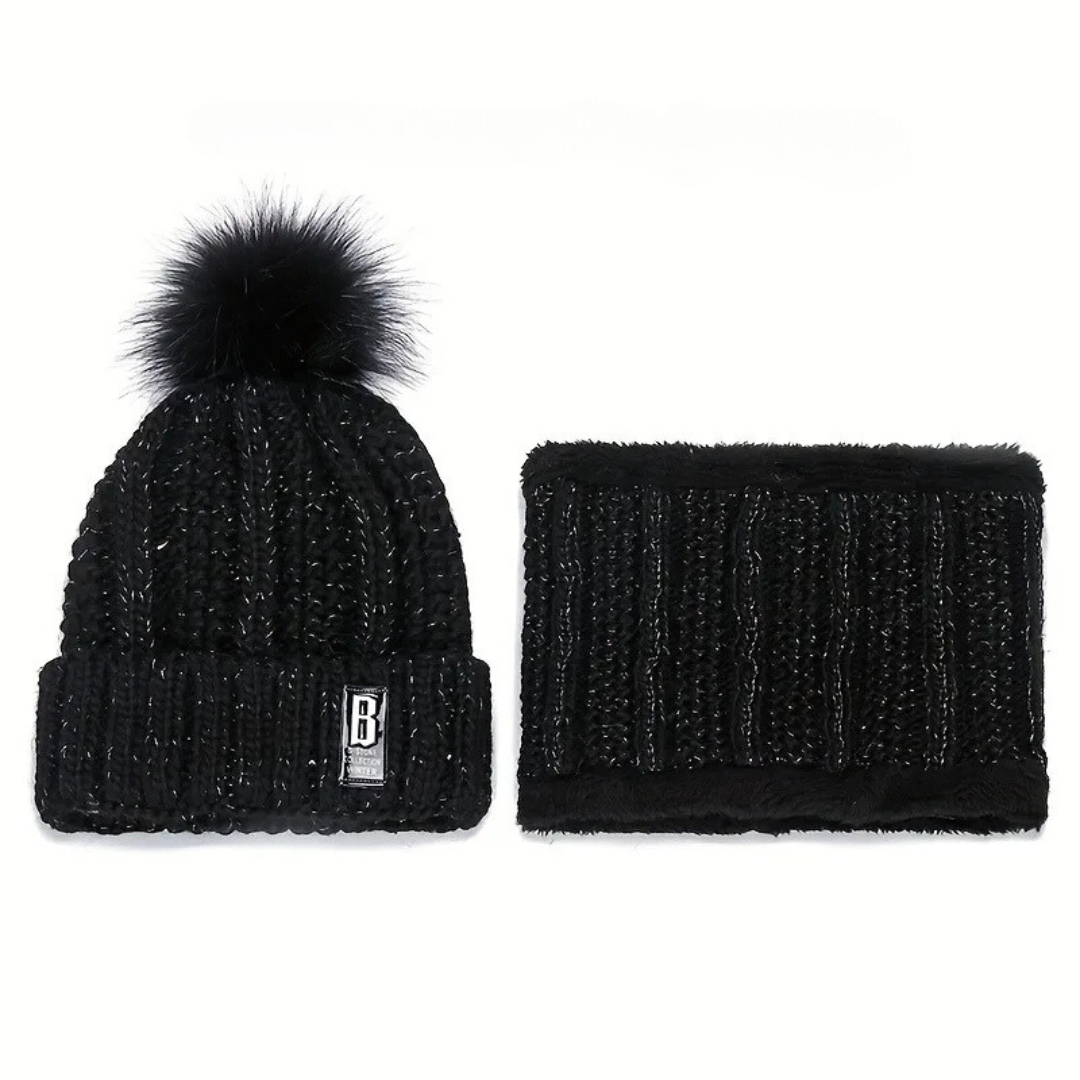 Ensemble bonnet et col de 2 pièces