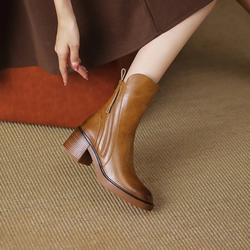 Élodie| Bottines en cuir