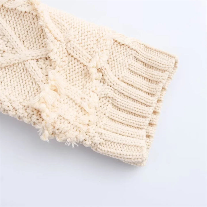 BLANDINE™ | Pull Jacquard Col Femme