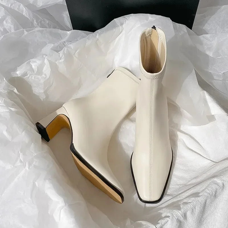Maéliane | Bottines Élégantes à Talon Carré