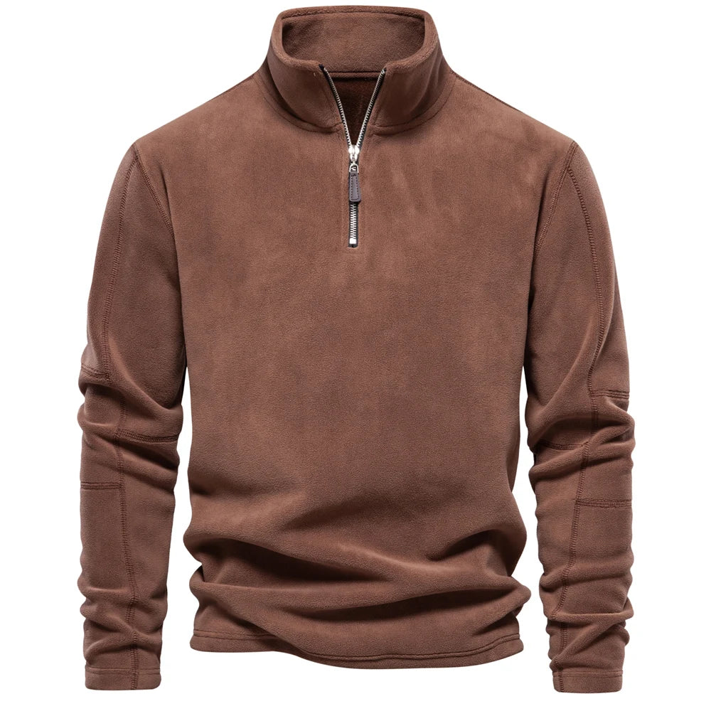 Emil | Pull Polaire Chaud avec Fermeture Éclair