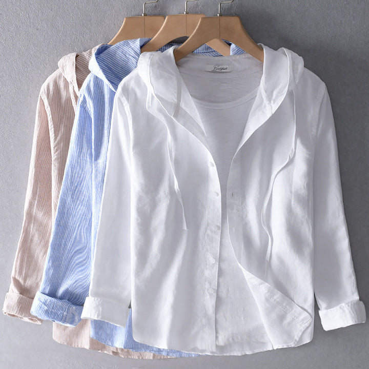 Elena | Blouse légère à capuche