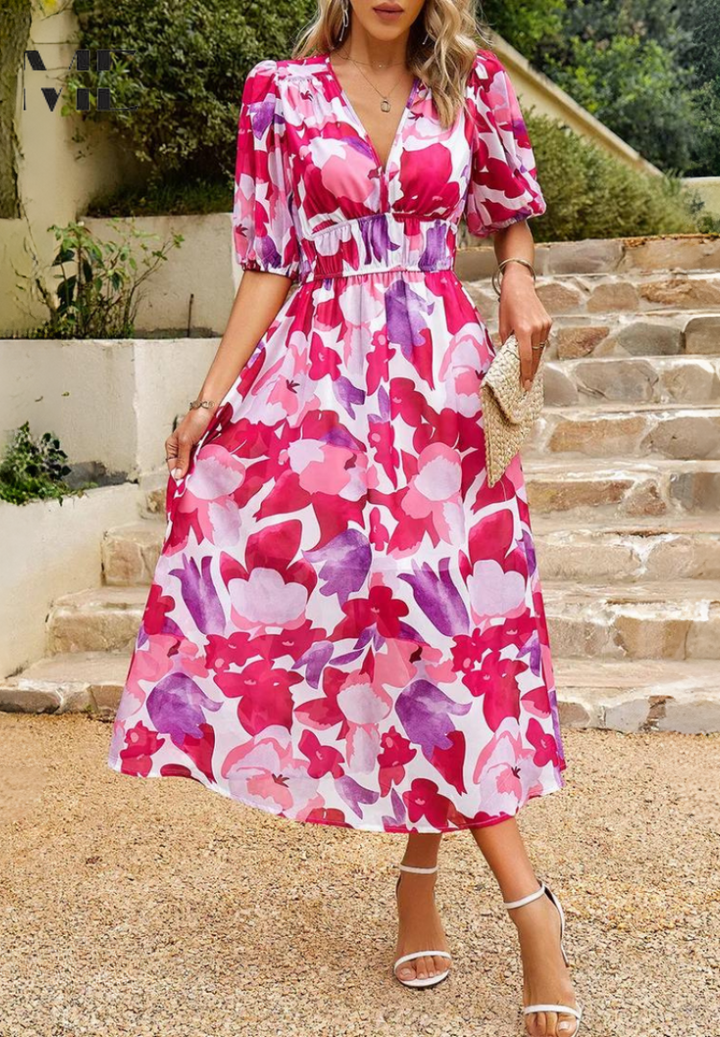 Danielle | Robe Midi Luxe Intemporelle (Presque épuisée)
