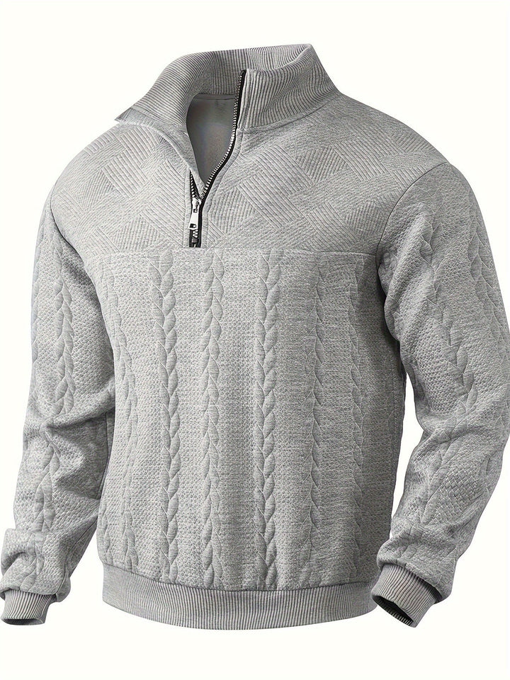 Benoît ™ | Pull vintage à fermeture éclair au design élégant