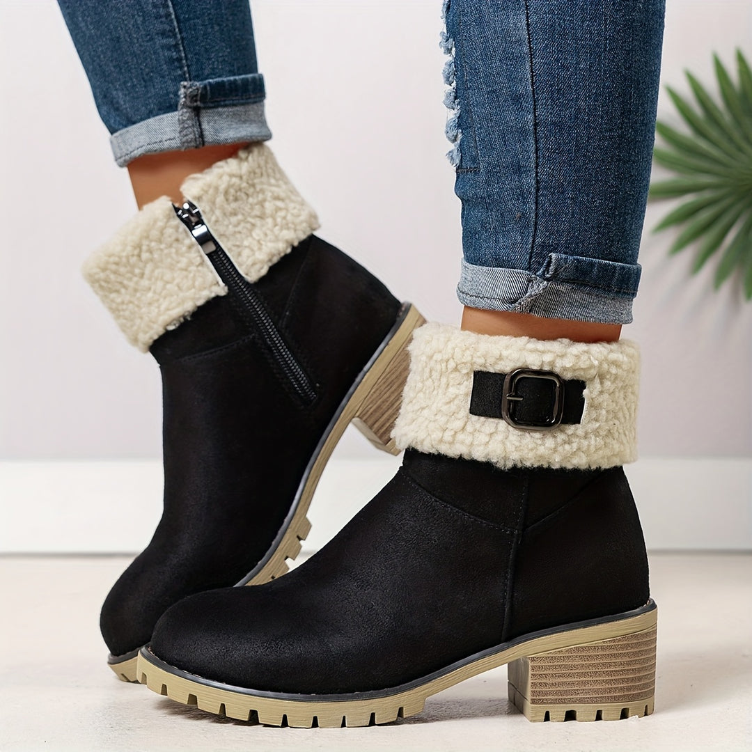 Ophélie | Bottines Hivernales Douces et Élégantes