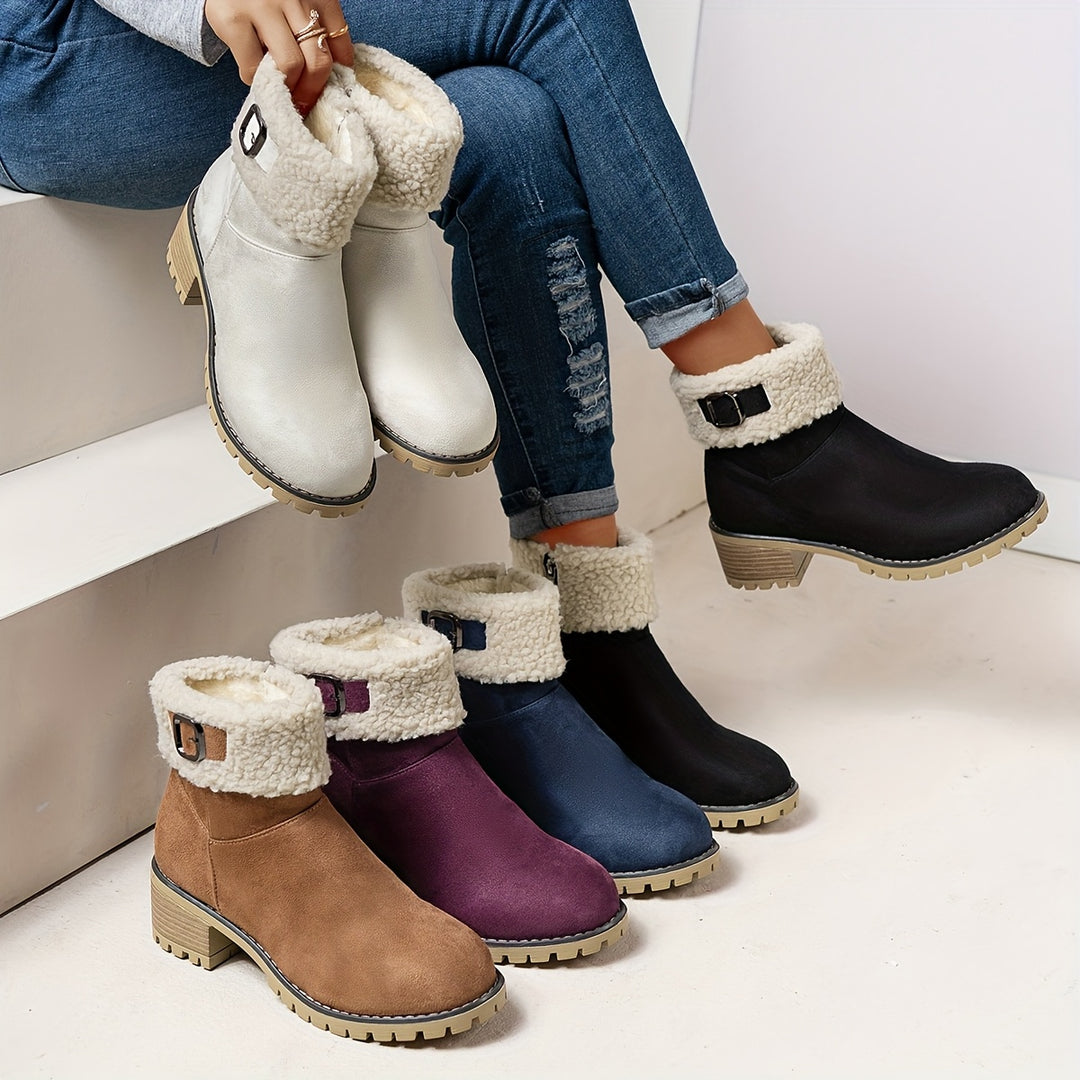 Ophélie | Bottines Hivernales Douces et Élégantes