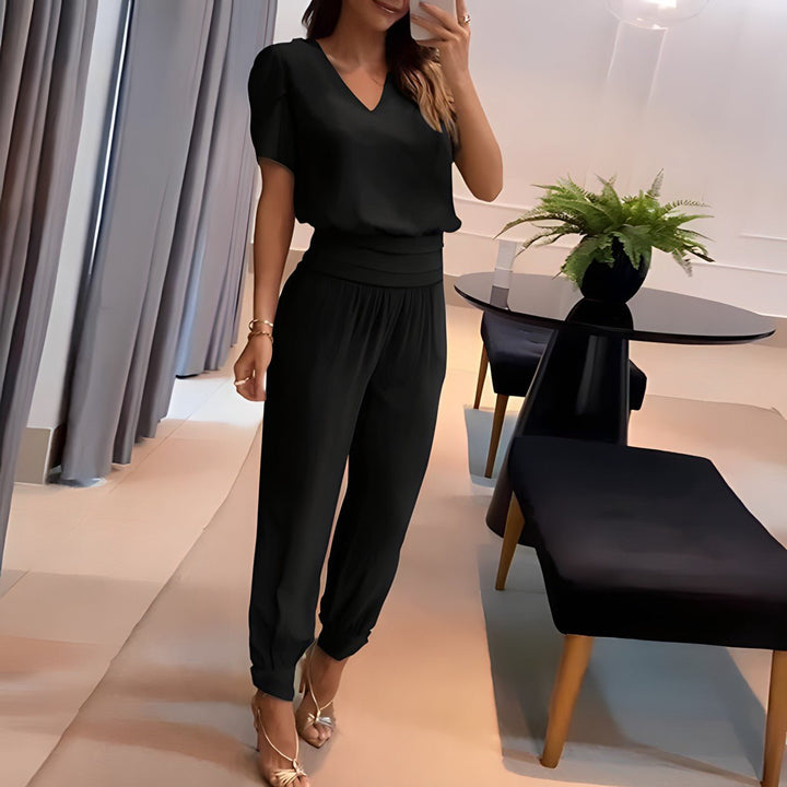 Florence | Ensemble tendance avec chemisier et pantalon