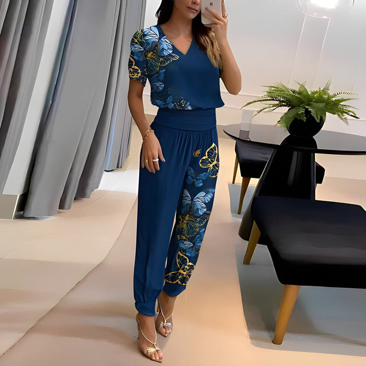 Florence | Ensemble tendance avec chemisier et pantalon