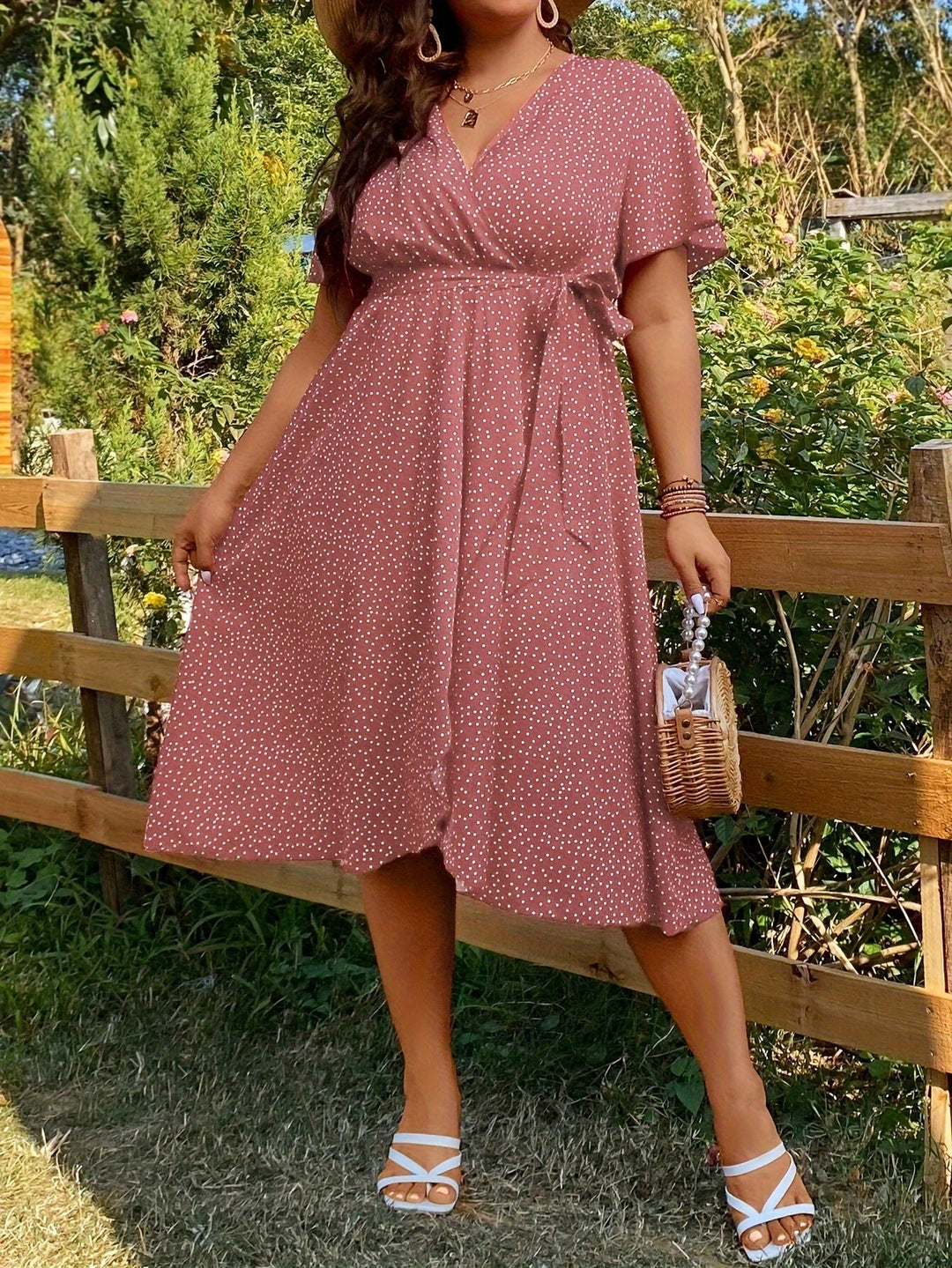 Vallet | Robe Grande Taille à Pois