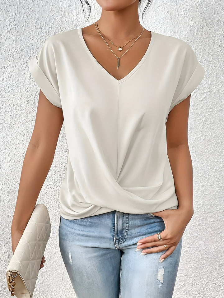 Lydia™ | T-shirt décontracté avec col en V