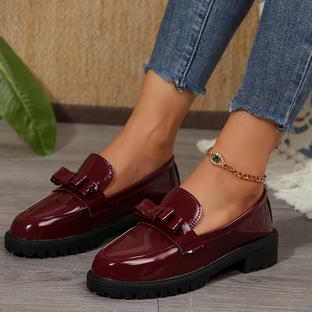 Claudine™ – Mocassins vernis à semelle stable et confort longue durée