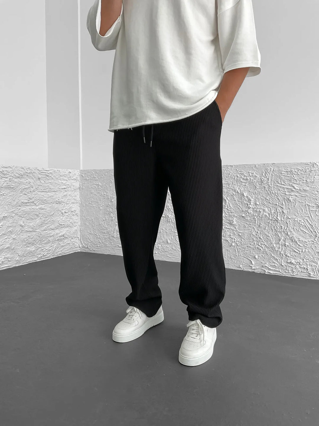 Sami™ - Pantalon confortable côtelé en spandex