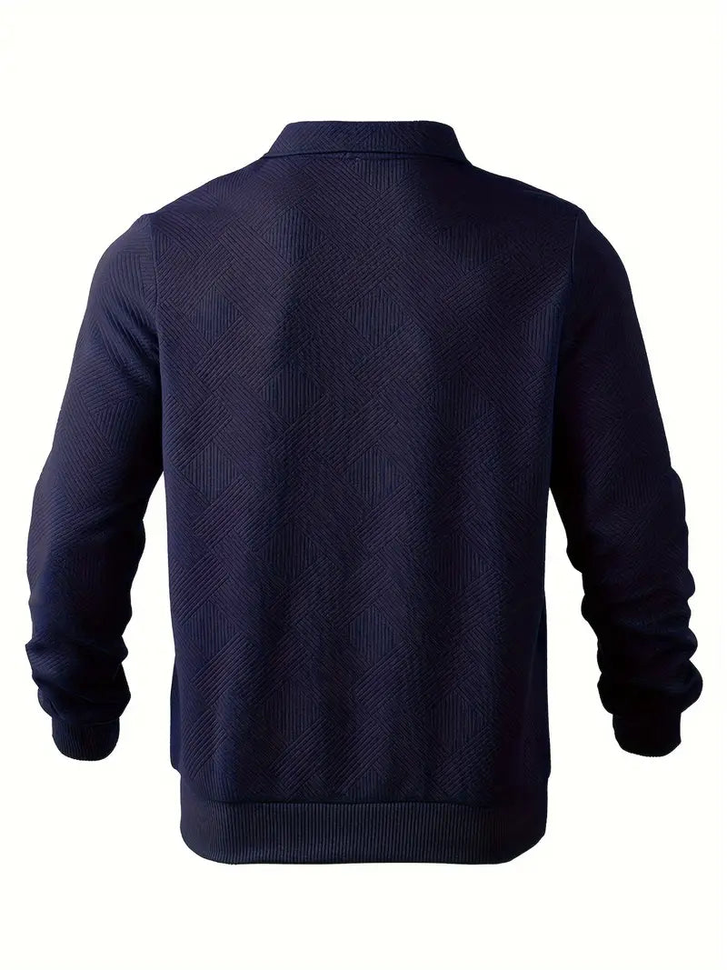 Didier – Pull zippé vintage avec design géométrique