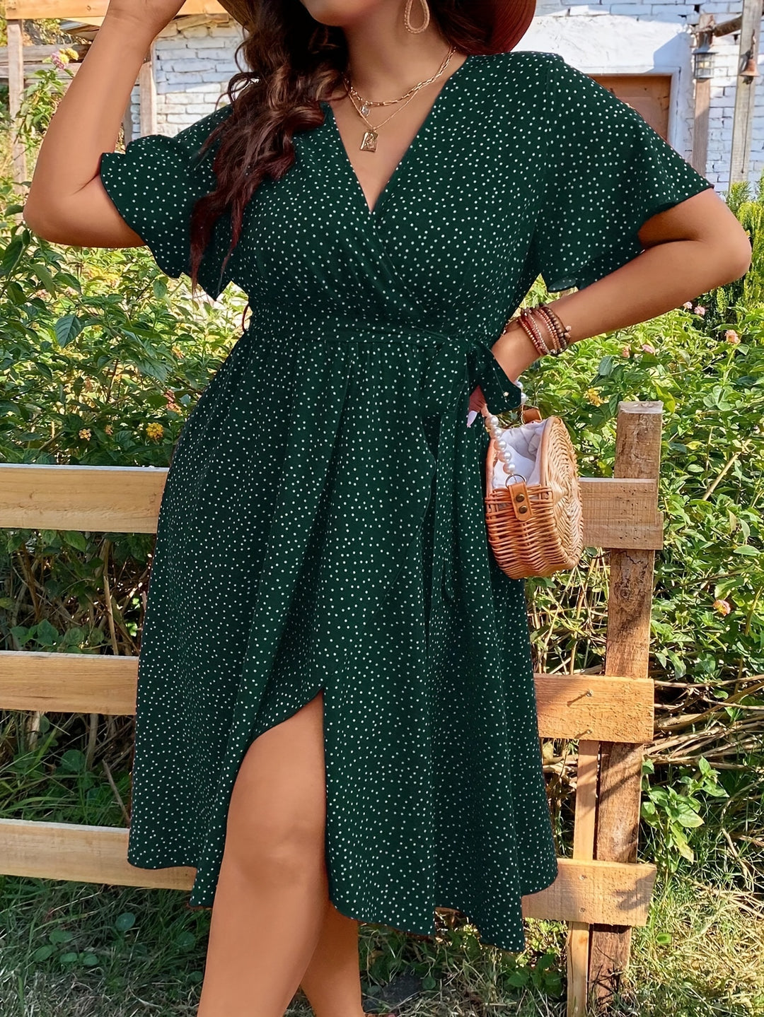 Vallet | Robe Grande Taille à Pois
