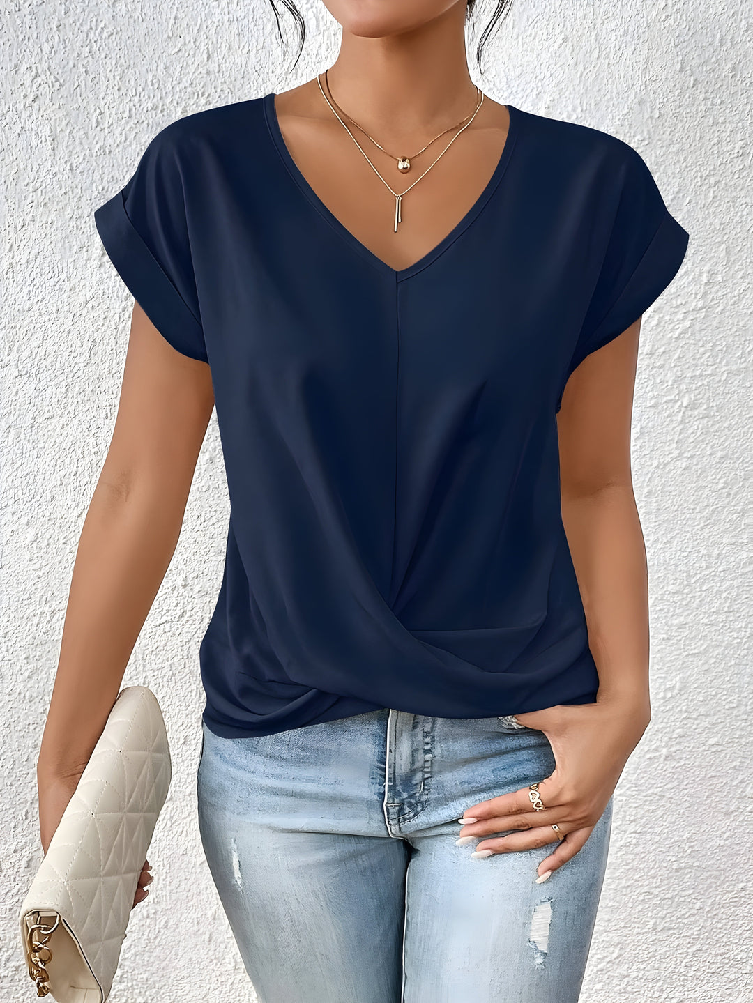 Lydia™ | T-shirt décontracté avec col en V