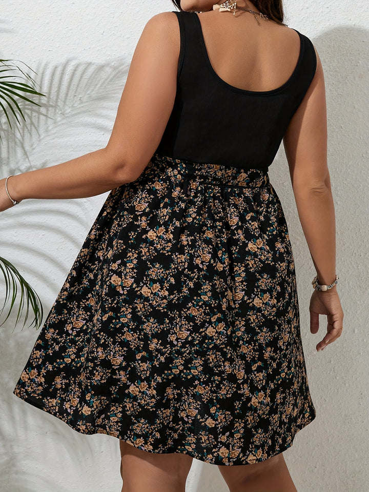 Roselyne | Robe Grande Taille Fleuri