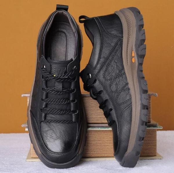 Arthur - Chaussures Casual en Cuir Brodées à la Main