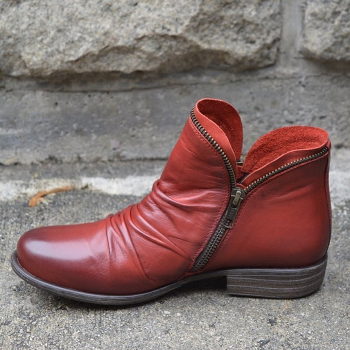 VIANNELE™ | Bottes Zippées en cuir végane