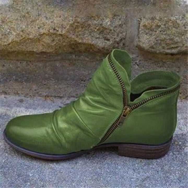 VIANNELE™ | Bottes Zippées en cuir végane